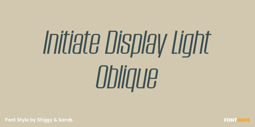 Initiate Display Light Oblique Poster