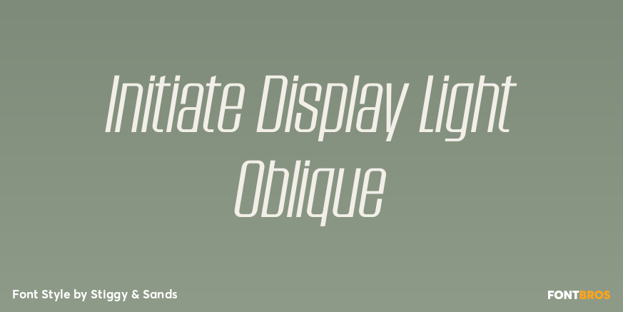 Initiate Display Light Oblique Poster