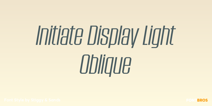 Initiate Display Light Oblique Poster