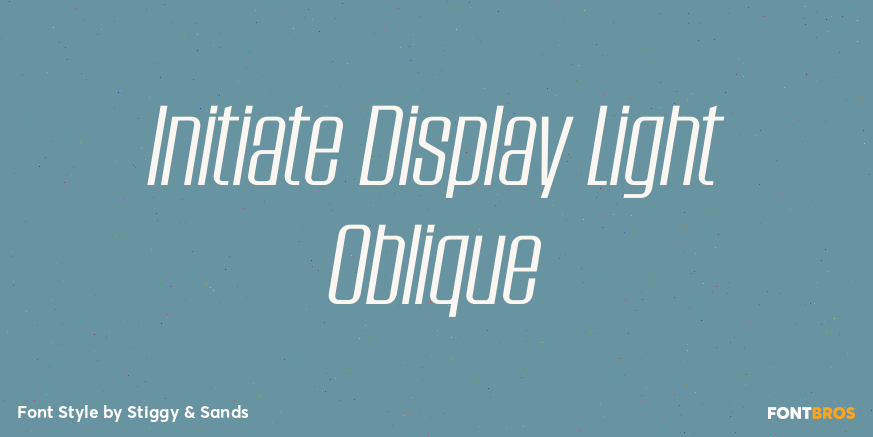 Initiate Display Light Oblique Poster