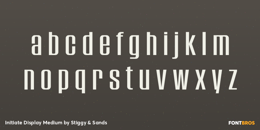 Initiate Display Medium Font Poster #3