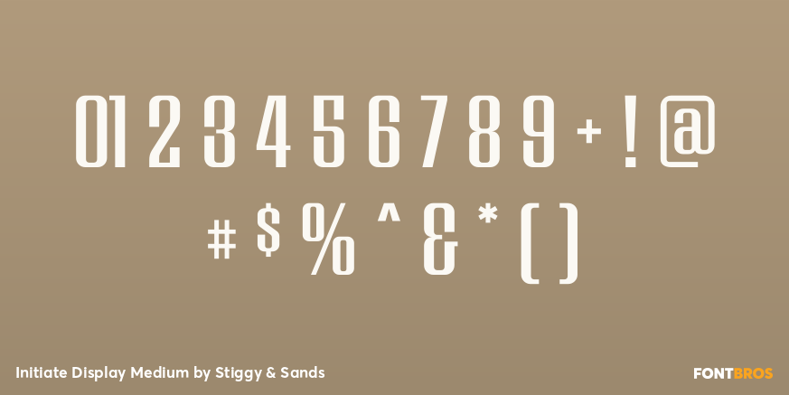 Initiate Display Medium Font Poster #4