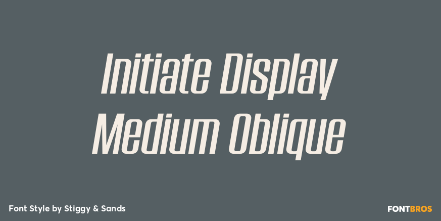 Initiate Display Medium Oblique Poster