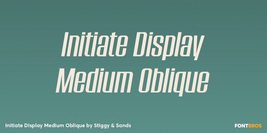Initiate Display Medium Oblique Poster