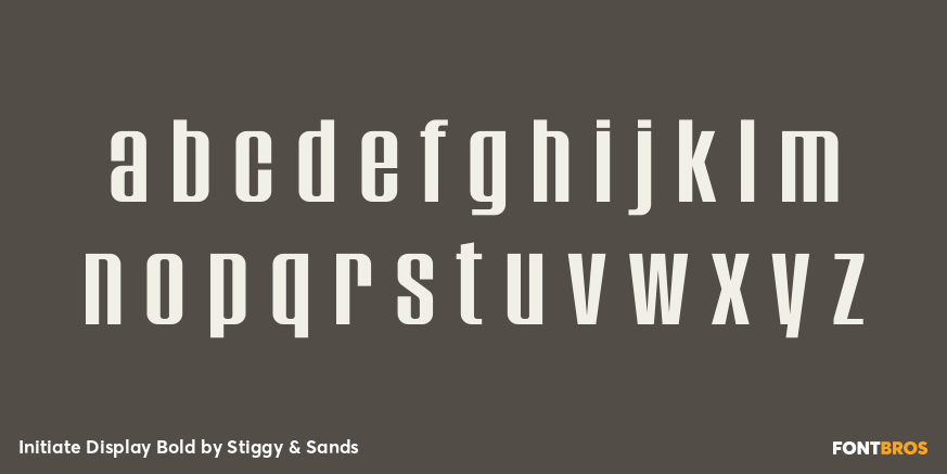 Initiate Display Bold Font Poster #3