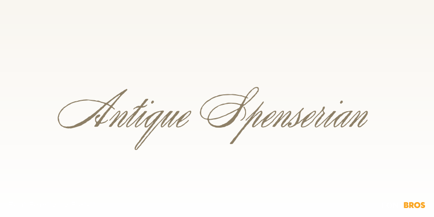 Antique Spenserian Poster