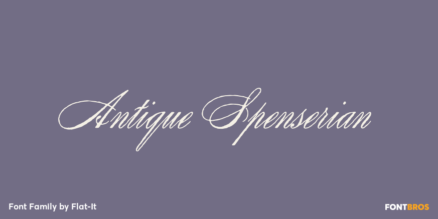 Antique Spenserian Poster