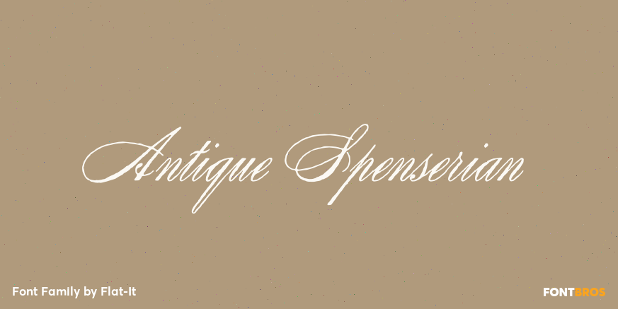 Antique Spenserian Poster