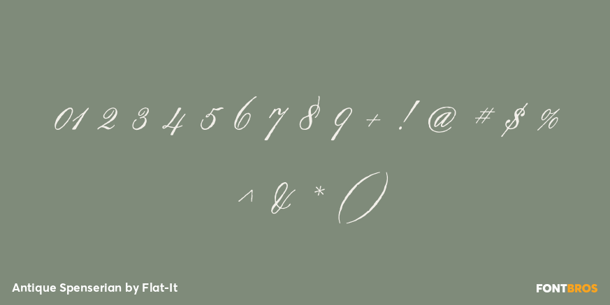 Antique Spenserian Font Poster #1