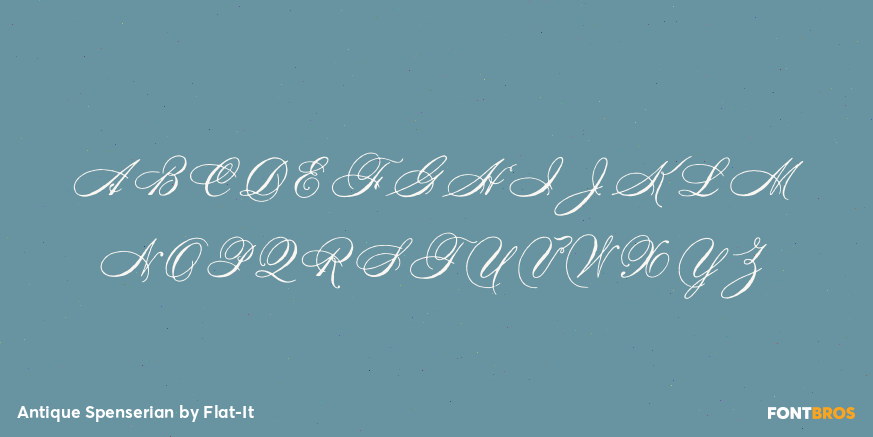 Antique Spenserian Font Poster #1