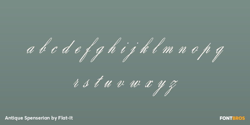 Antique Spenserian Font Poster #1