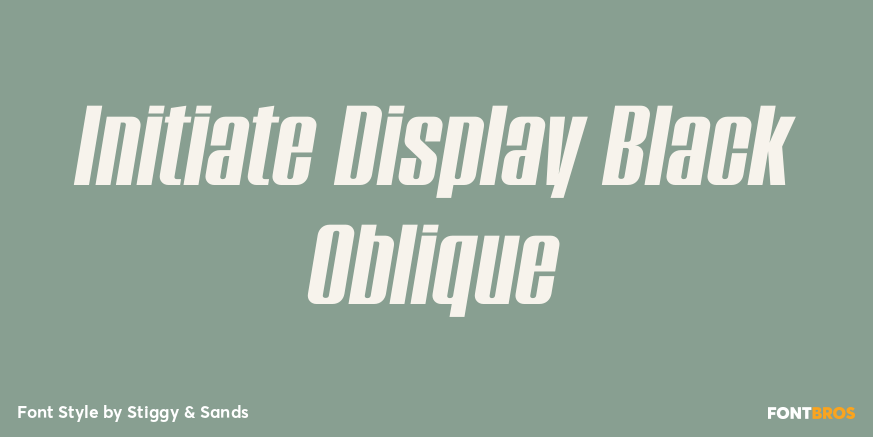 Initiate Display Black Oblique Poster
