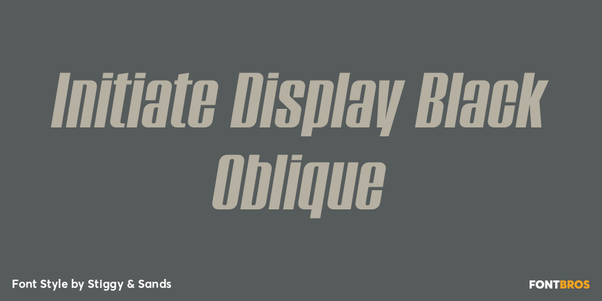 Initiate Display Black Oblique Poster