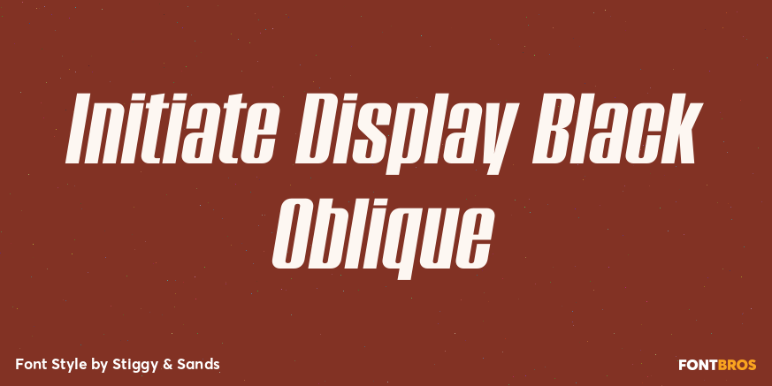 Initiate Display Black Oblique Poster