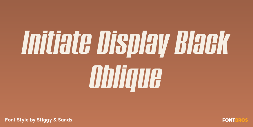 Initiate Display Black Oblique Poster