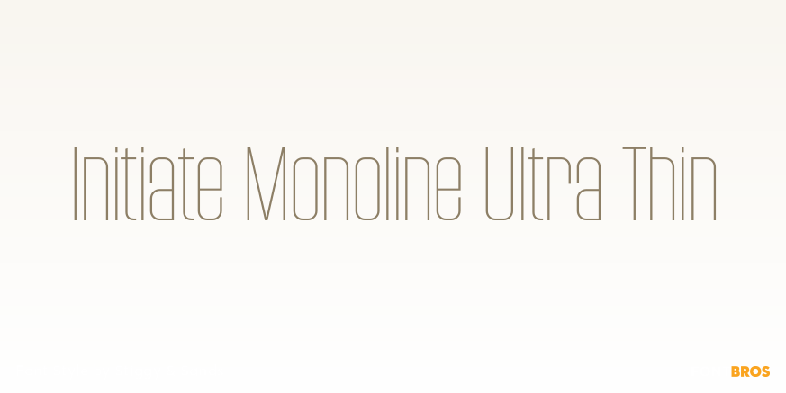 Initiate Monoline Ultra Thin Poster