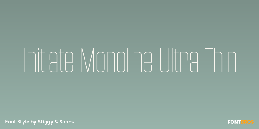 Initiate Monoline Ultra Thin Poster