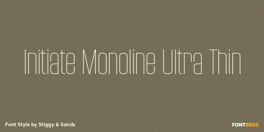 Initiate Monoline Ultra Thin Poster