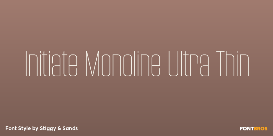Initiate Monoline Ultra Thin Poster