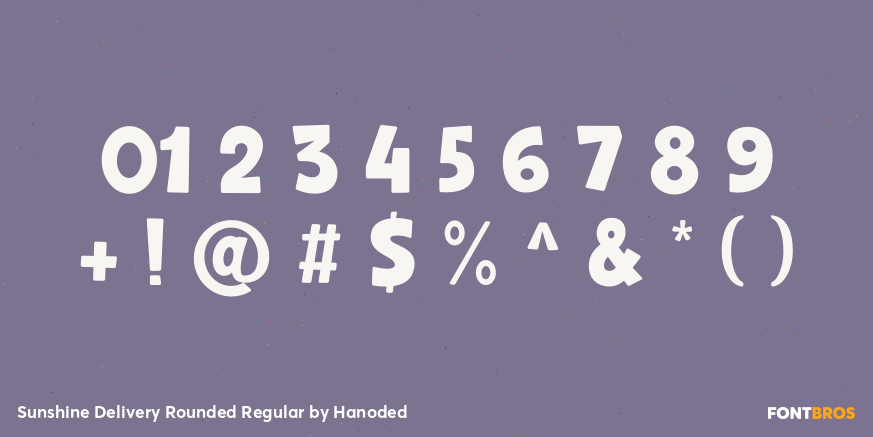 Sunshine Delivery Rounded Regular Font Poster #1