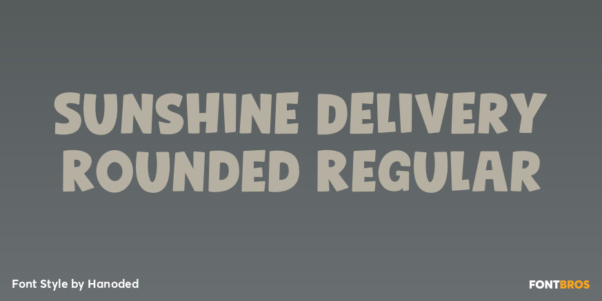 Sunshine Delivery Rounded Regular Font Poster #1