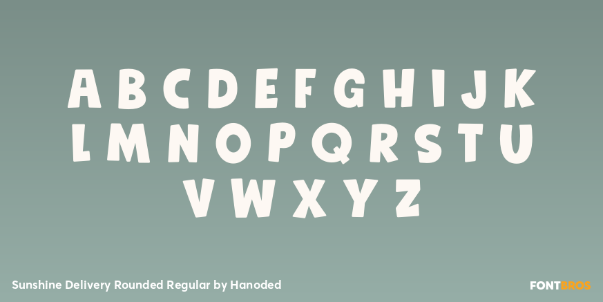 Sunshine Delivery Rounded Regular Font Poster #3