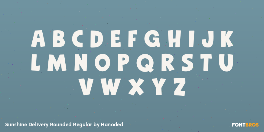 Sunshine Delivery Rounded Regular Font Poster #1