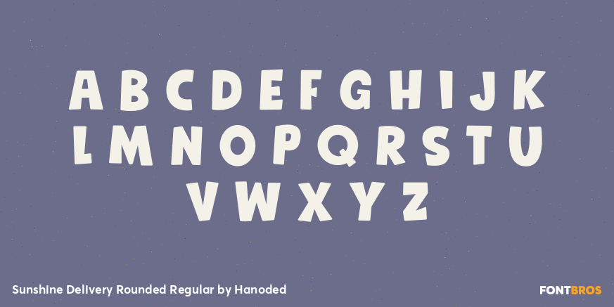 Sunshine Delivery Rounded Regular Font Poster #1