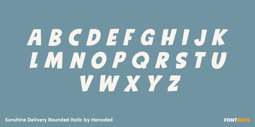 Sunshine Delivery Rounded Italic Font Poster #3