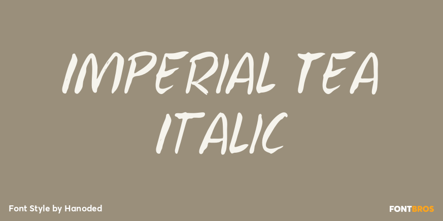 Imperial Tea Italic Poster
