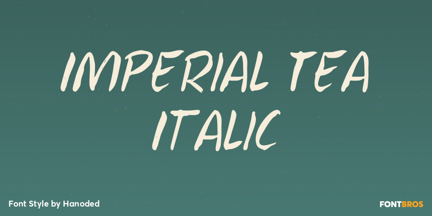 Imperial Tea Italic Poster