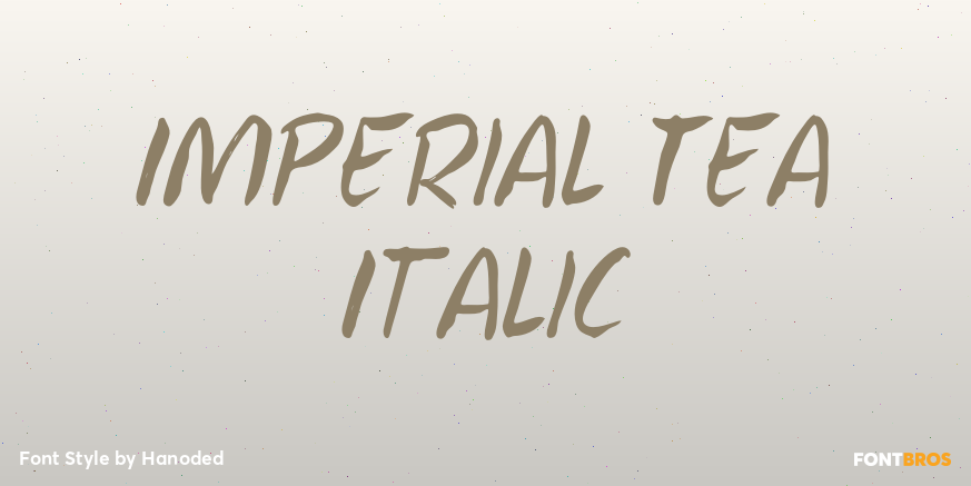Imperial Tea Italic Poster