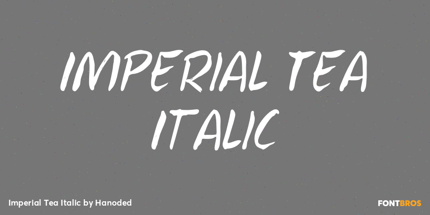 Imperial Tea Italic Poster