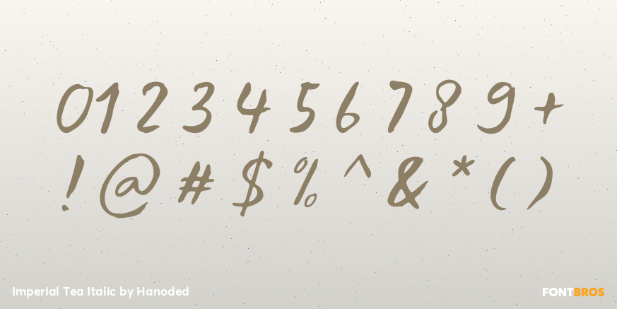 Imperial Tea Italic Font Poster #4