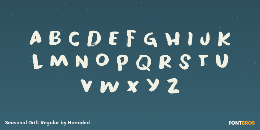 Seasonal Drift Regular Font Poster #3