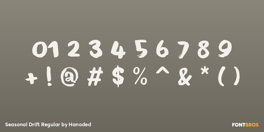 Seasonal Drift Regular Font Poster #4