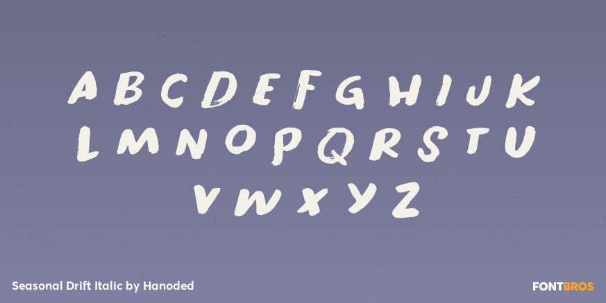 Seasonal Drift Italic Font Poster #3