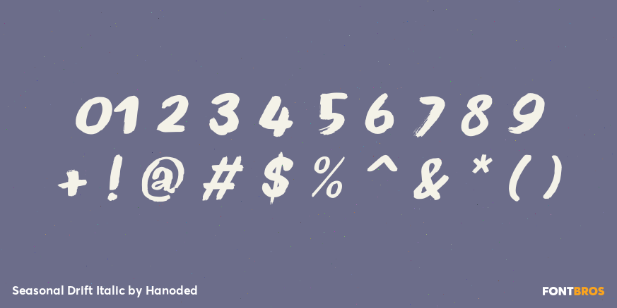 Seasonal Drift Italic Font Poster #4