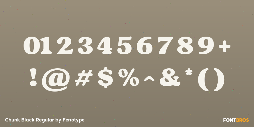Chunk Black Regular Font Poster #1