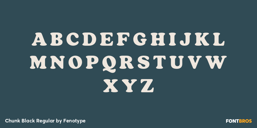 Chunk Black Regular Font Poster #2