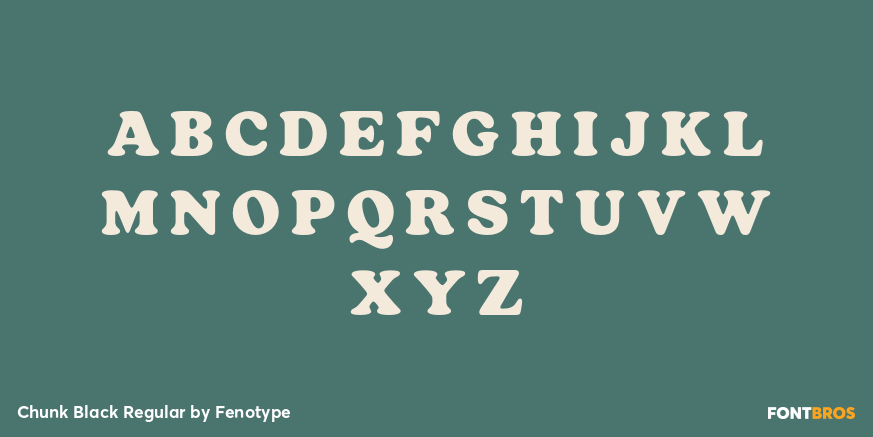 Chunk Black Regular Font Poster #1