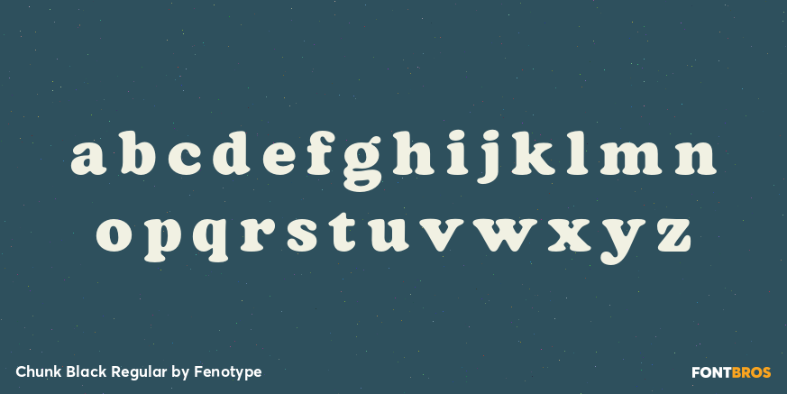 Chunk Black Regular Font Poster #1
