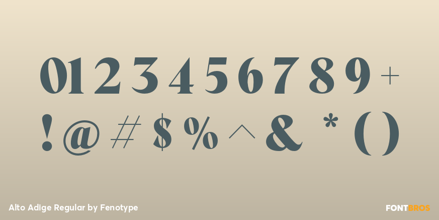 Alto Adige Regular Font Poster #1
