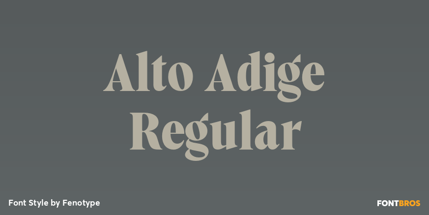 Alto Adige Regular Poster