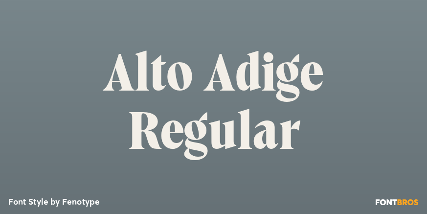 Alto Adige Regular Poster