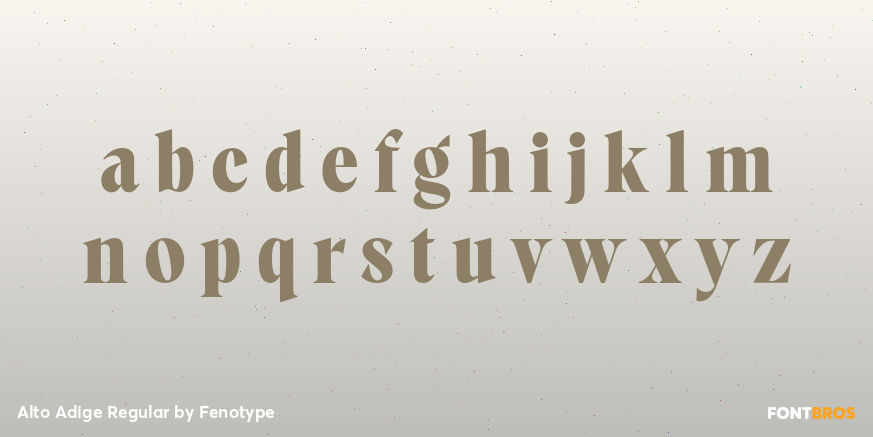 Alto Adige Regular Font Poster #1