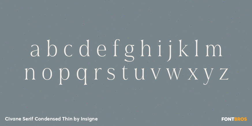 Civane Serif Condensed Thin Font Poster #3