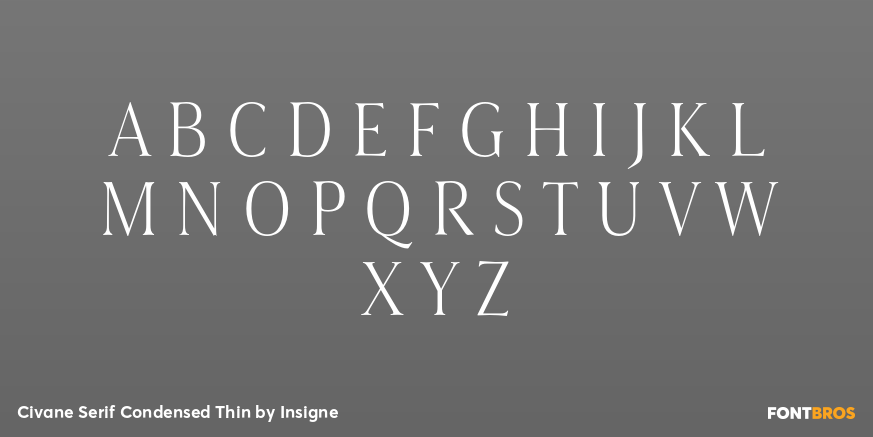 Civane Serif Condensed Thin Font Poster #1