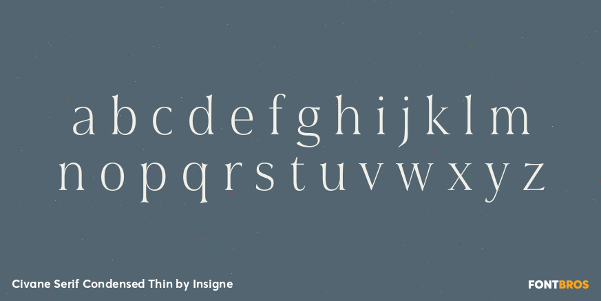 Civane Serif Condensed Thin Font Poster #1