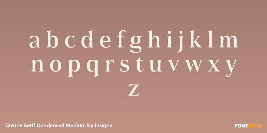 Civane Serif Condensed Medium Font Poster #3